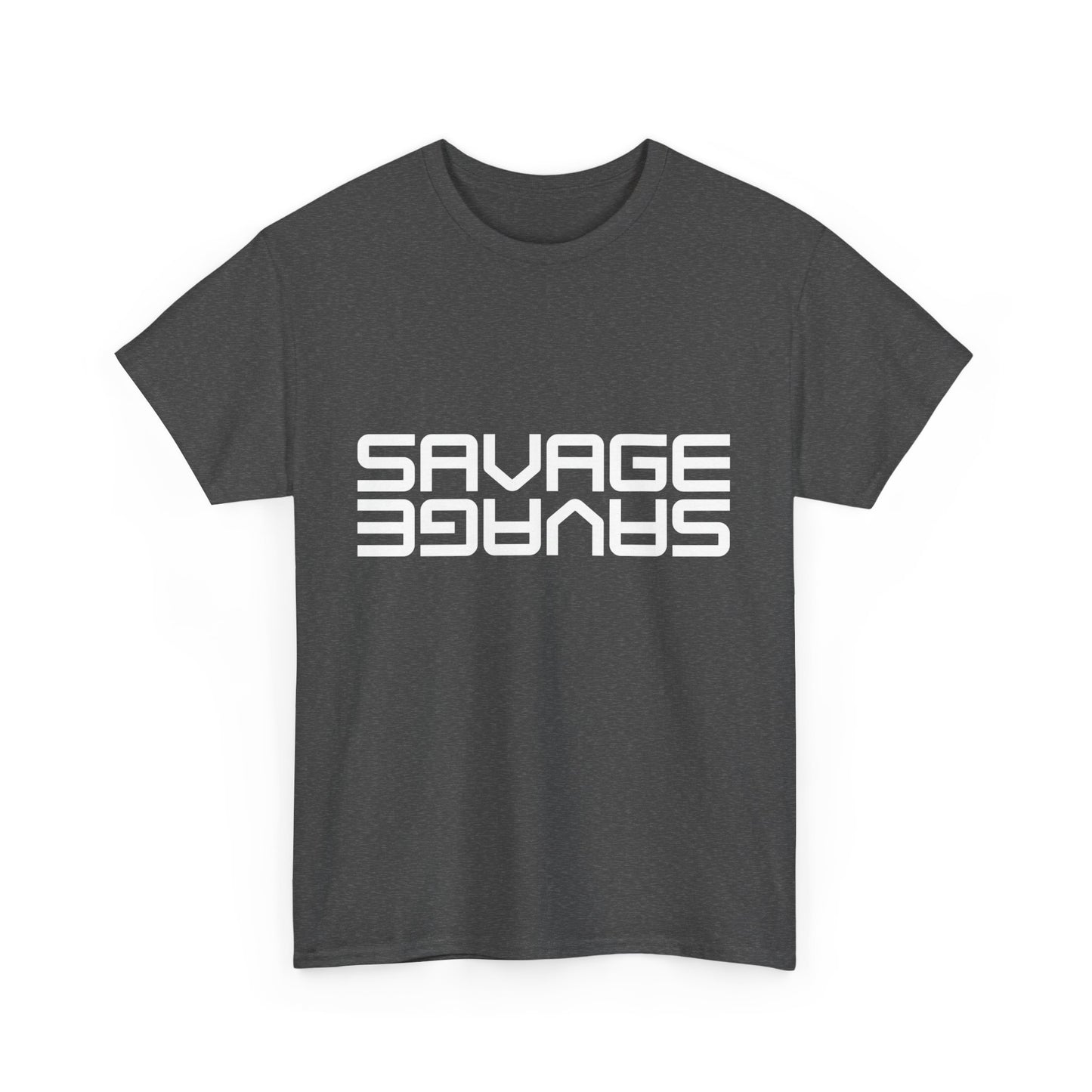 Savage Graphic Heavy Cotton Tee | Casual Streetwear, Motivational Wear, Birthday Gift, Trendy Apparel, Self-Expression T-Shirt