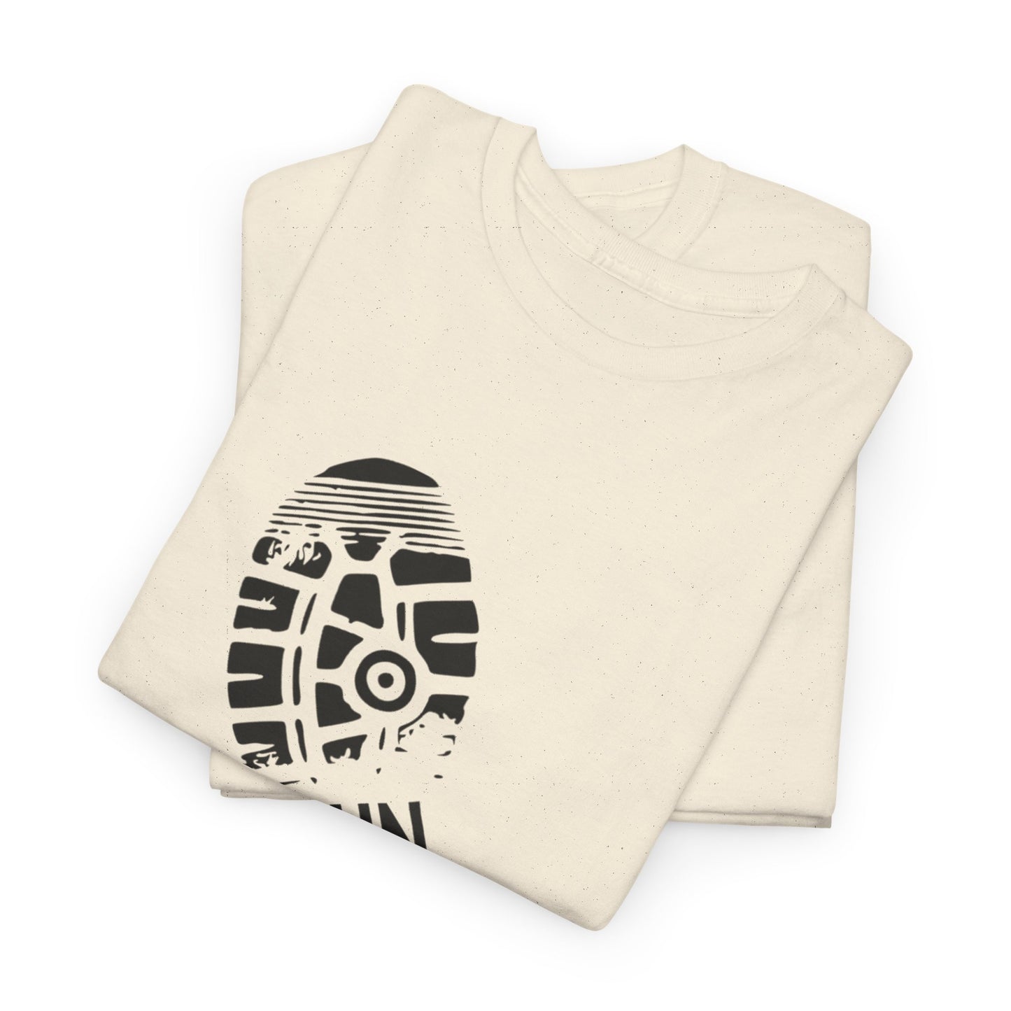 Run Graphic Heavy Cotton Tee - Casual Fitness Wear, Workout Shirt, Gym Apparel, Motivational Tee, Sports Clothing