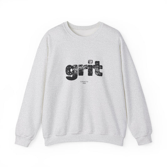 Grit Inspirational Crewneck Sweatshirt | Cozy Unisex Pullover, Motivational Gift, Perfect for Fall, Self-Care Apparel, Casual Everyday Wear