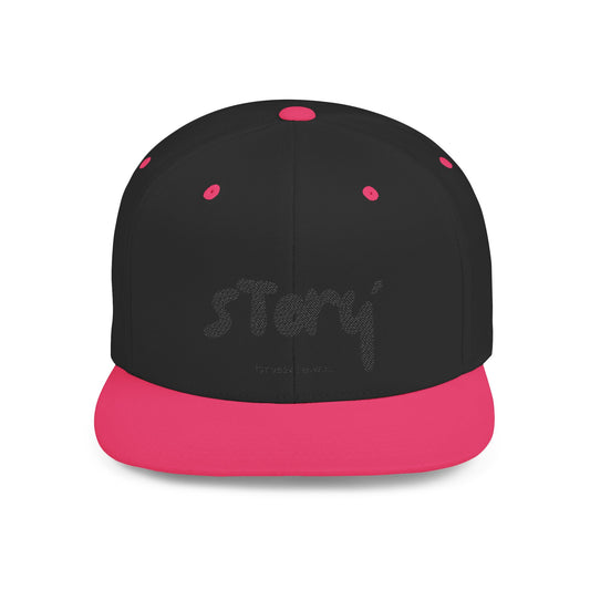Stylish Flat Bill Snapback - Trendy Hat for Story Lovers, Casual Wear, Unisex, Gift for Friends, Street Fashion, Everyday Accessory