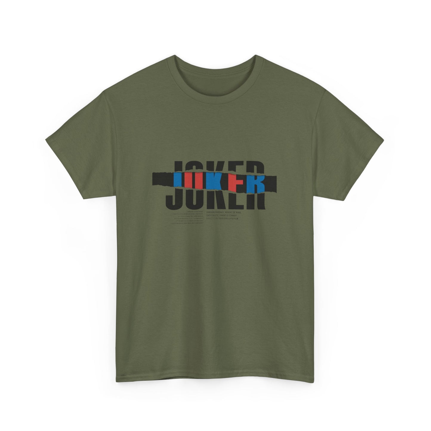 Joker Graphic Tee, Heavy Cotton Tee, Streetwear Shirt, Casual Wear Tee, Gift for Fans, Movie Merchandise