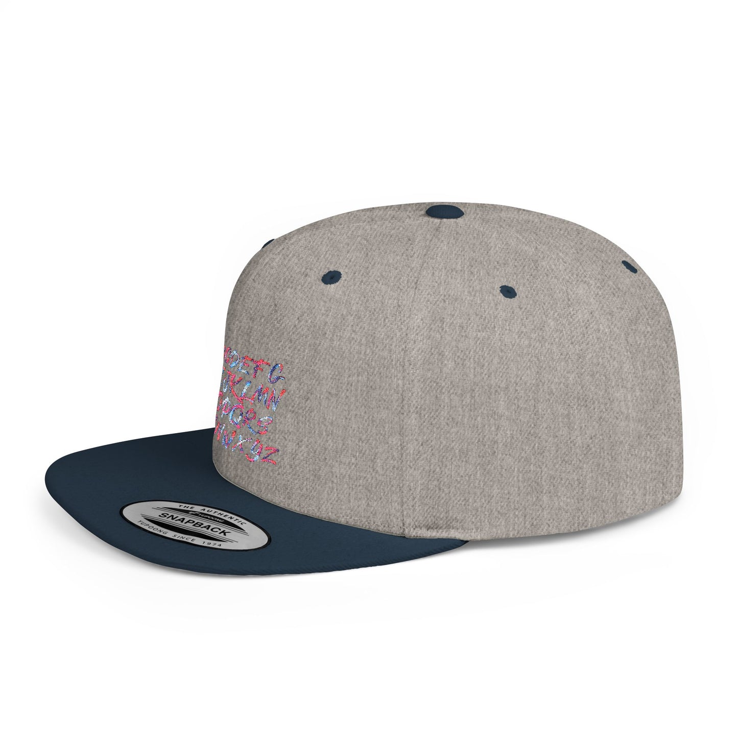 Trendy Flat Bill Snapback Hat, Casual Streetwear Cap, Hip Hop Accessory, Unisex Headwear, Perfect for Festivals and Everyday Style