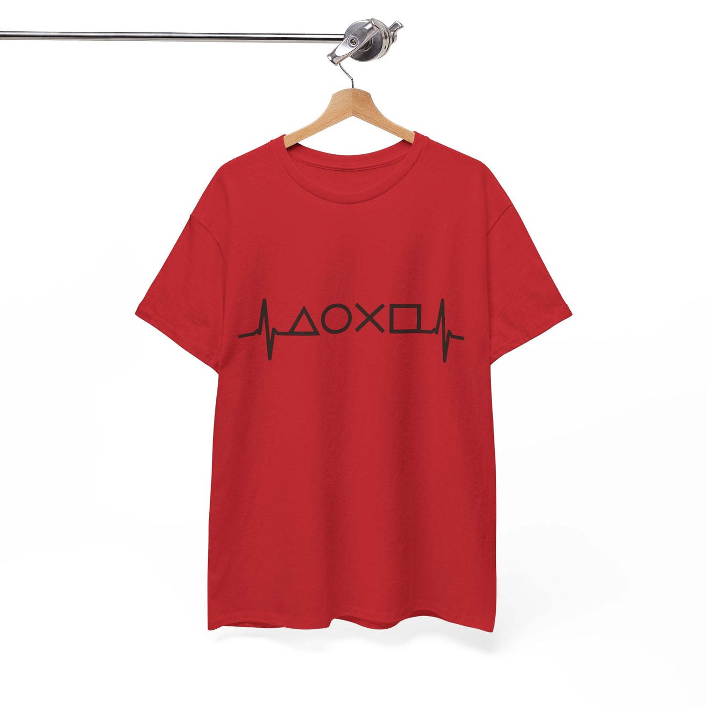 Heartbeat Graphic Tee for Everyday Wear, Cotton T-shirt, Casual Gift, Music Lover Shirt, Trendy Everyday Tee