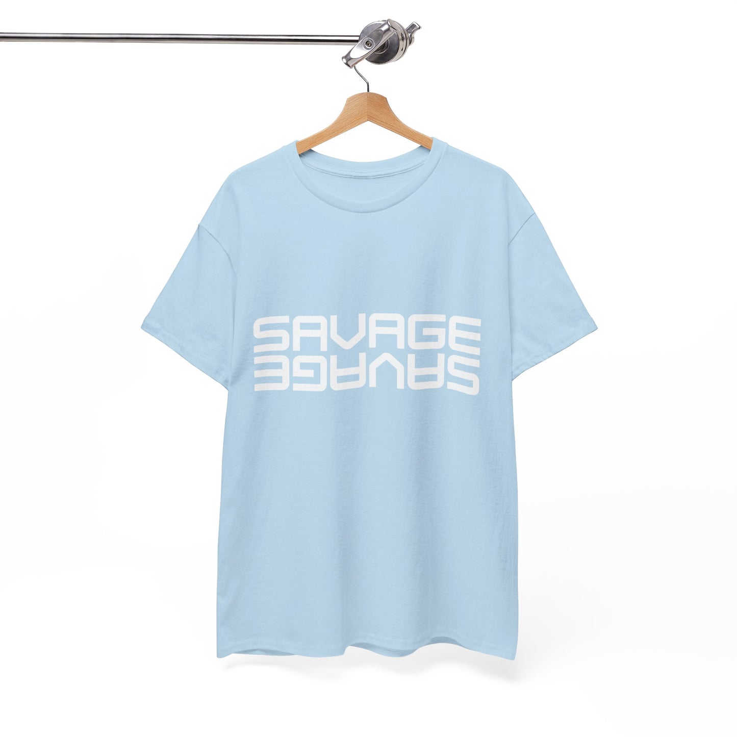 Savage Graphic Heavy Cotton Tee | Casual Streetwear, Motivational Wear, Birthday Gift, Trendy Apparel, Self-Expression T-Shirt