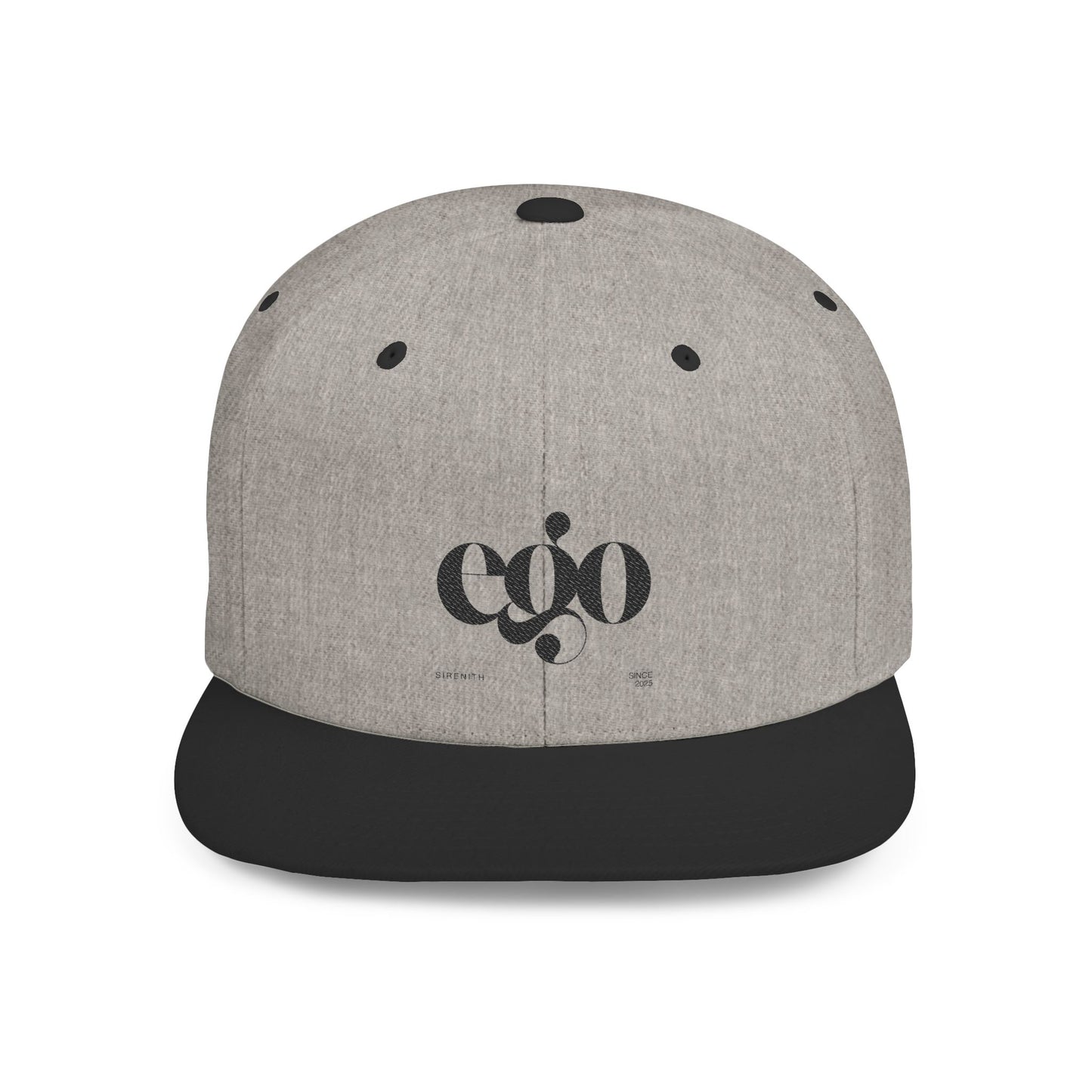 Stylish Flat Bill Snapback Cap, Trendy Fashion Hat, Ego Graphic Cap, Unisex Streetwear, Great for Gifts & Events