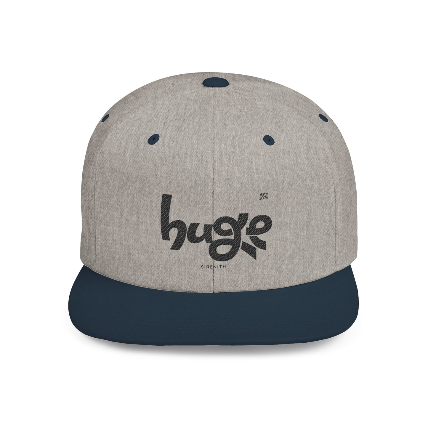 Huge Graphic Flat Bill Snapback Hat, Streetwear Cap, Cool Accessories, Gift for Him, Casual Outfit