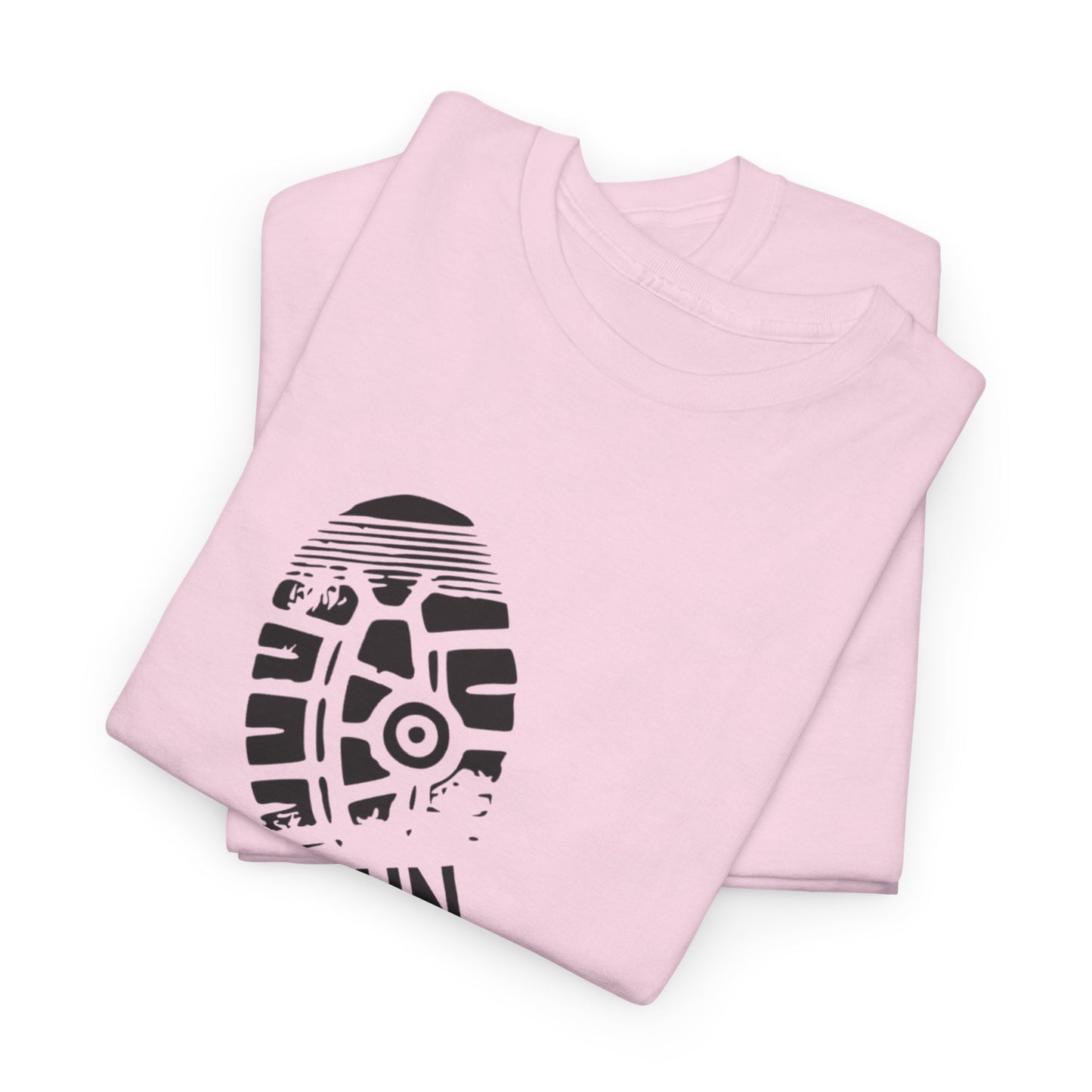 Run Graphic Heavy Cotton Tee - Casual Fitness Wear, Workout Shirt, Gym Apparel, Motivational Tee, Sports Clothing