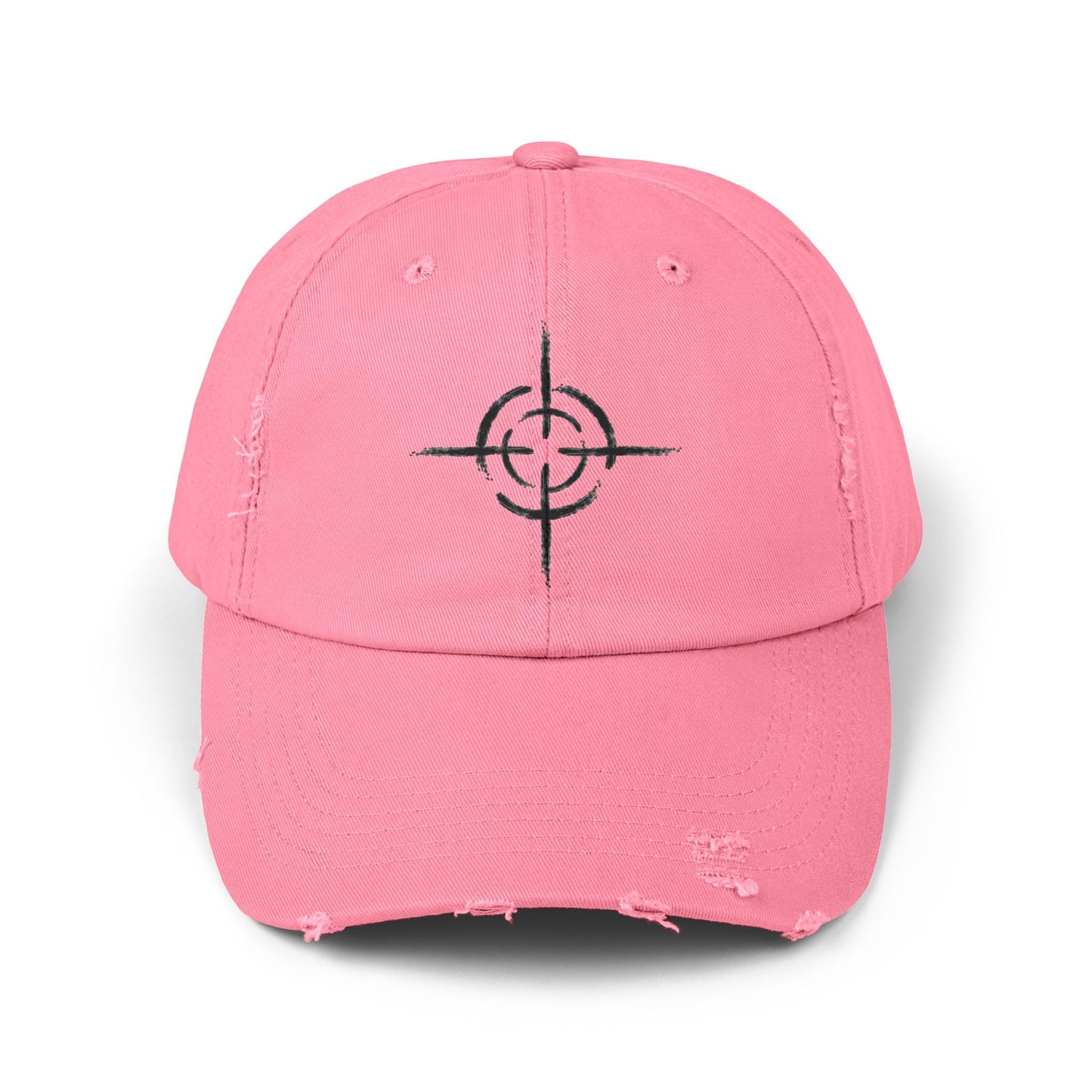 Distressed Unisex Cap with Target Design, Casual Hat, Gift for Him or Her, Trendy Accessory, Summer Vibes