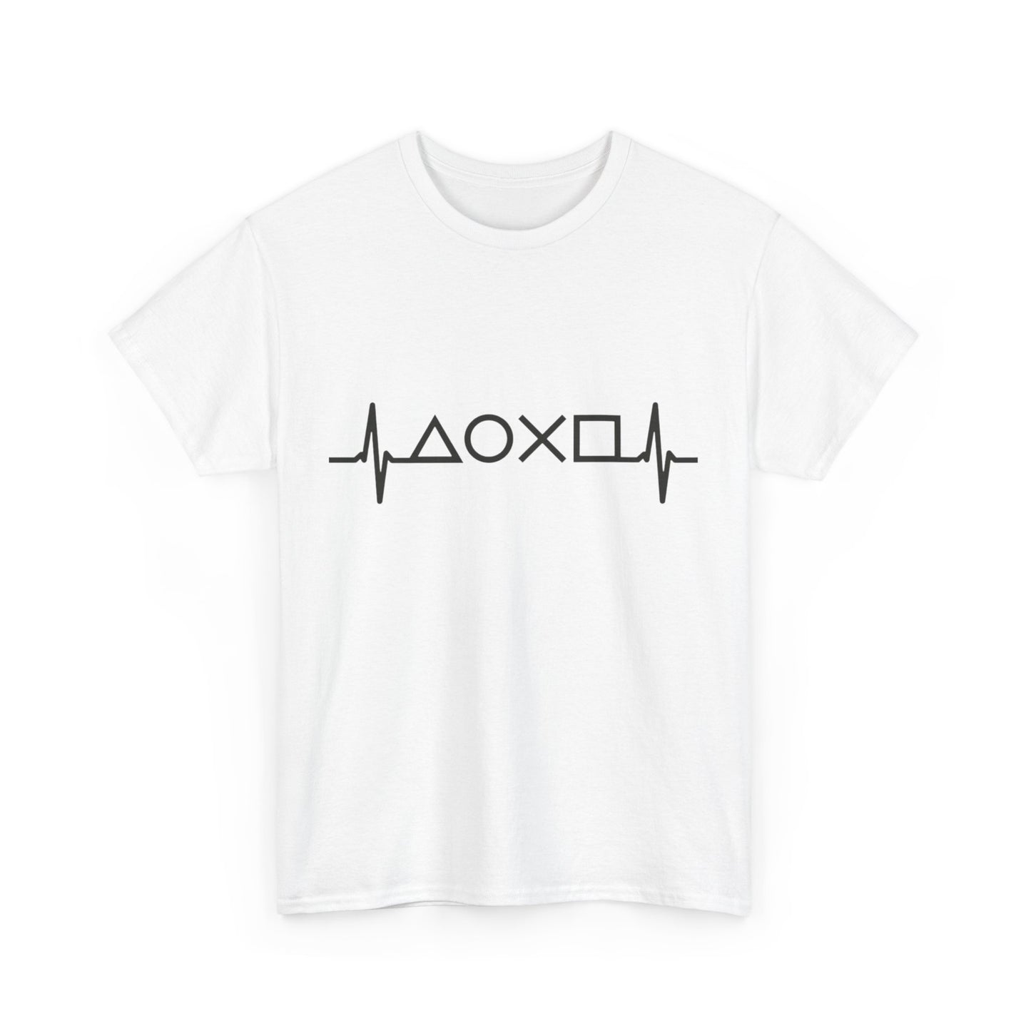 Heartbeat Graphic Tee for Everyday Wear, Cotton T-shirt, Casual Gift, Music Lover Shirt, Trendy Everyday Tee