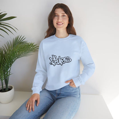 No Rules Crewneck Sweatshirt, Urban Streetwear, Casual Outfit, Gift for Friends, Cozy Lounge Wear