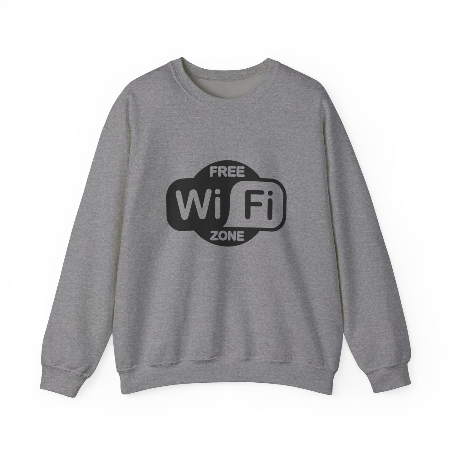 Cozy WiFi Zone Sweatshirt | Unisex Crewneck | Perfect for Home, Travel, or Gifts