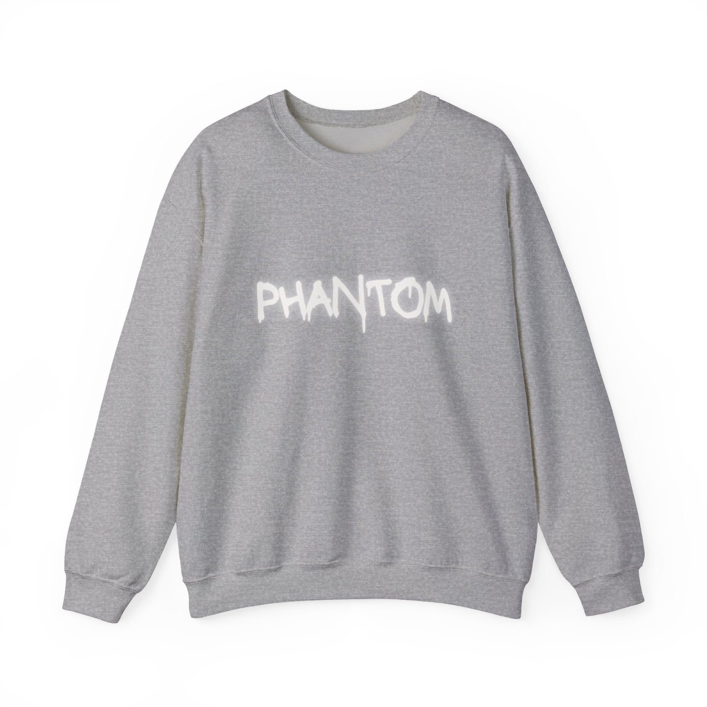 Phantom Unisex Crewneck Sweatshirt, Cozy Fashion, Casual Wear, Halloween Apparel, Gift for Ghost Lovers, Comfortable Everyday