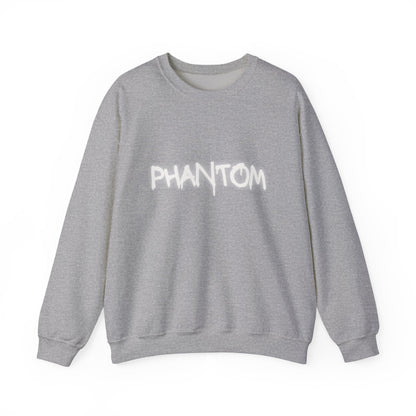 Phantom Unisex Crewneck Sweatshirt, Cozy Fashion, Casual Wear, Halloween Apparel, Gift for Ghost Lovers, Comfortable Everyday