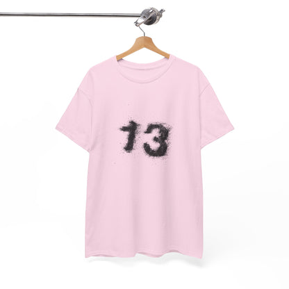 Heavy Cotton Tee with Graphic 13 - Trendy Streetwear, Casual Wear, Gift for Fans, Halloween Apparel, Unique Graphic Tee
