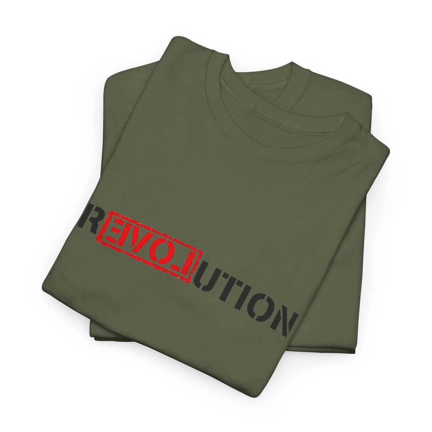 Heavy Cotton Tee - REVOlution Graphic Shirt, Casual Wear, Gift for Change Makers, Bold Statement Tee, Everyday Streetwear