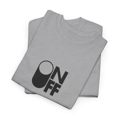 ON/OFF Heavy Cotton Tee - Perfect Gift for Tech Lovers, Casual Wear, Gamer Shirt, Everyday Comfort