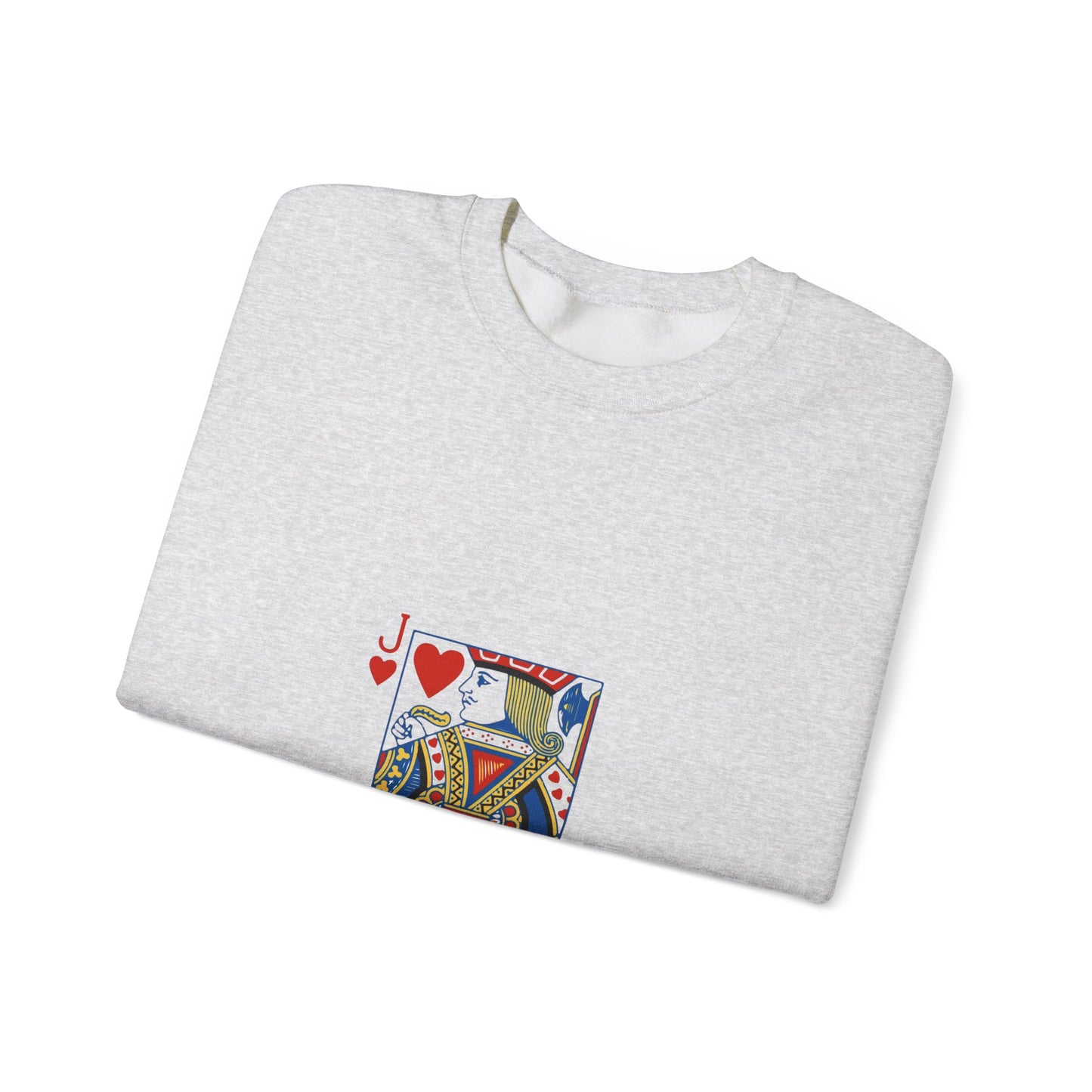 Playing Card Inspired Unisex Sweatshirt | Cozy Gift for Card Lovers, Gamers, Birthdays, Casual Wear, Unique Sweatshirt