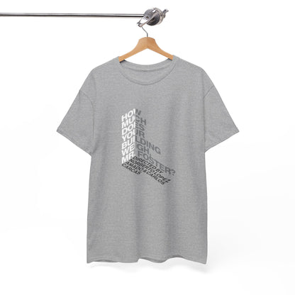 Creative Quote Heavy Cotton Tee | Graphic T-Shirt, Casual Wear, Unique Gift, Everyday Fashion, Statement Piece