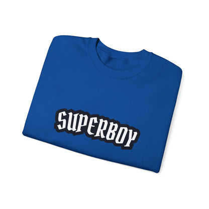Superboy Unisex Heavy Blend Sweatshirt, Cozy Gift for Teens, Perfect for Casual Outfits, Great for Birthdays, Youth Sweatshirt, Trendy Wear