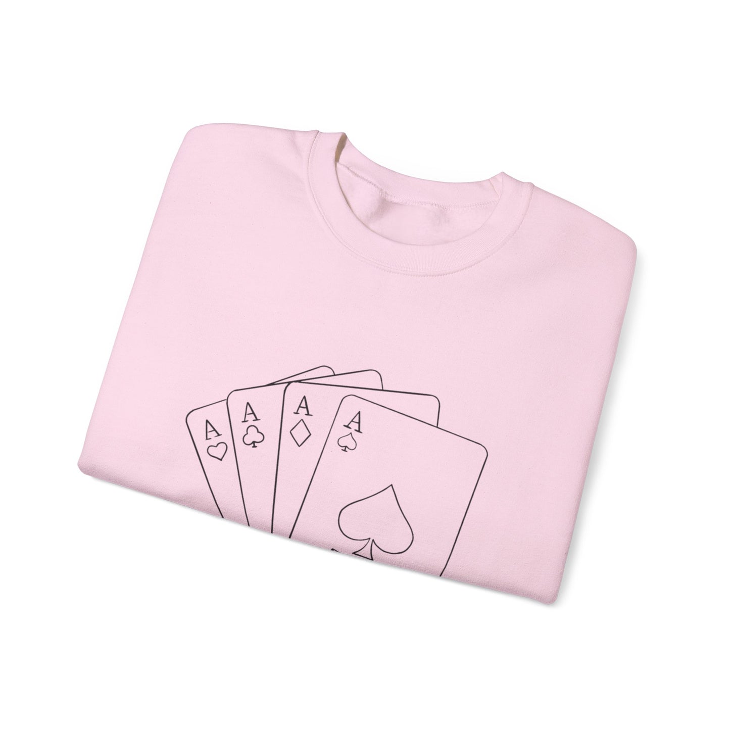 Ace of Spades Crewneck Sweatshirt - Cozy Gambling Sweatshirt for Game Night, Unisex Casual Wear, Poker Gift, Betting Apparel, Fun