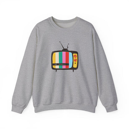 Retro TV Crewneck Sweatshirt, Cozy Casualwear, Perfect for Movie Nights, Gift for Media Lovers, Vintage Aesthetic, Unisex Apparel