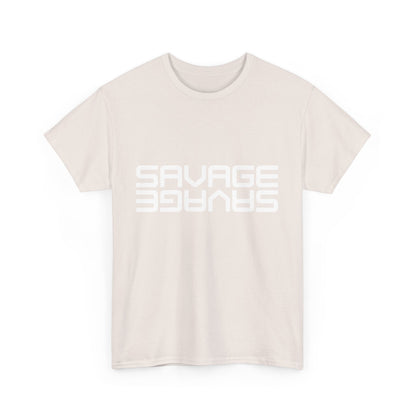 Savage Graphic Heavy Cotton Tee | Casual Streetwear, Motivational Wear, Birthday Gift, Trendy Apparel, Self-Expression T-Shirt