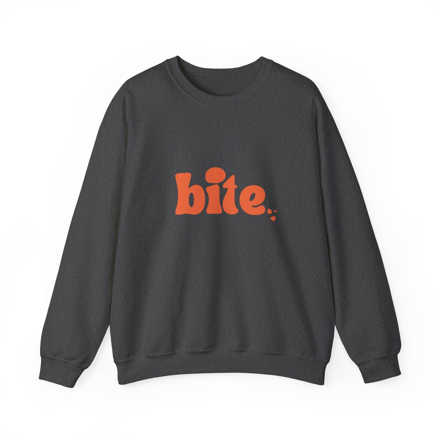 Bite Graphic Crewneck Sweatshirt, Cozy Unisex Sweatshirt for Casual Wear, Perfect Gift for Food Lovers, Trendy Fall Fashion, Holiday Apparel