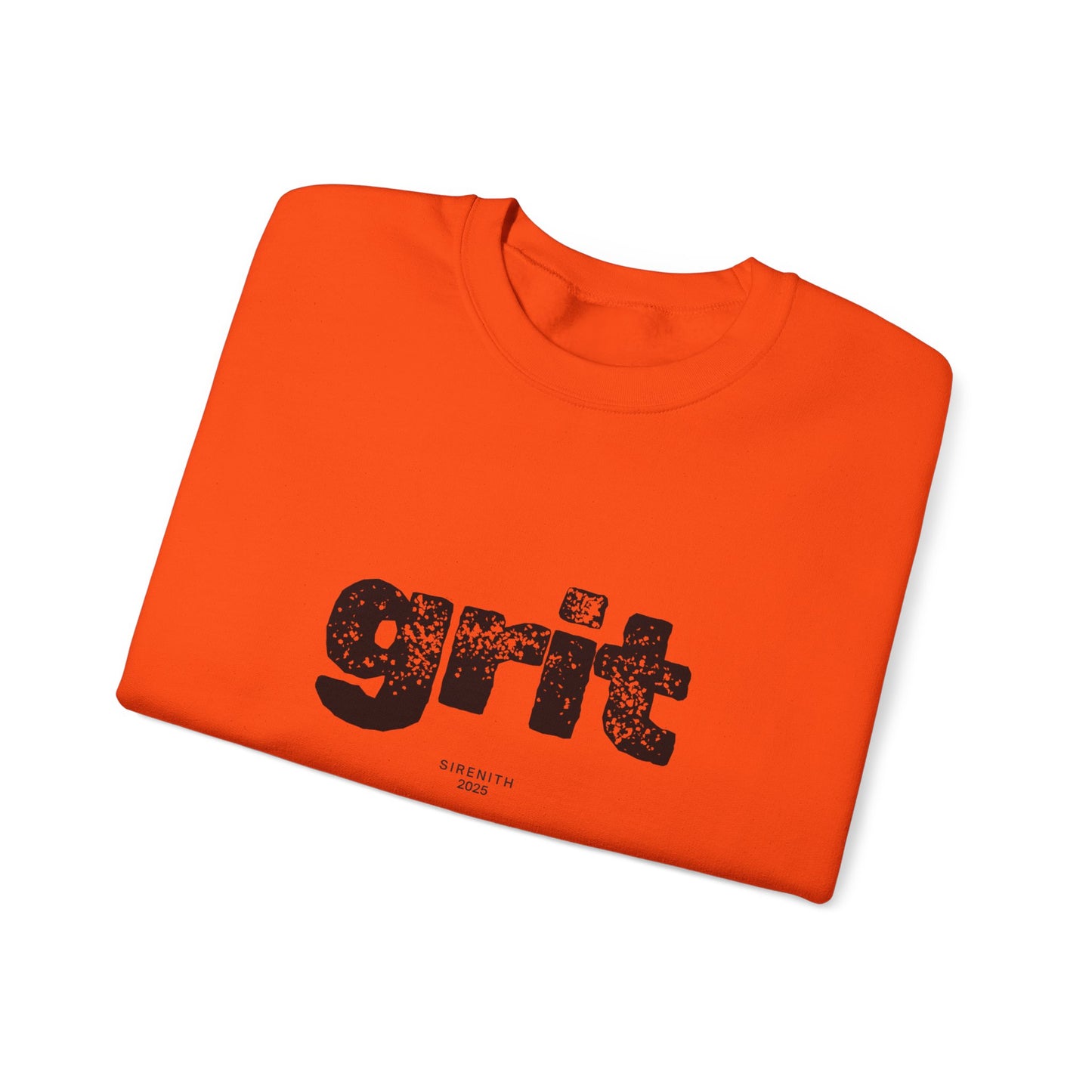 Grit Inspirational Crewneck Sweatshirt | Cozy Unisex Pullover, Motivational Gift, Perfect for Fall, Self-Care Apparel, Casual Everyday Wear