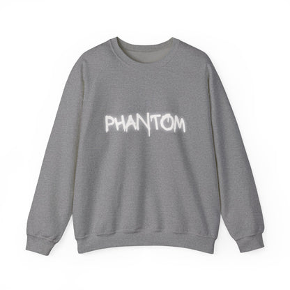 Phantom Unisex Crewneck Sweatshirt, Cozy Fashion, Casual Wear, Halloween Apparel, Gift for Ghost Lovers, Comfortable Everyday