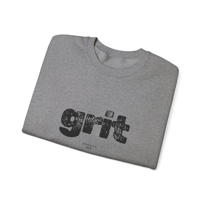 Grit Inspirational Crewneck Sweatshirt | Cozy Unisex Pullover, Motivational Gift, Perfect for Fall, Self-Care Apparel, Casual Everyday Wear