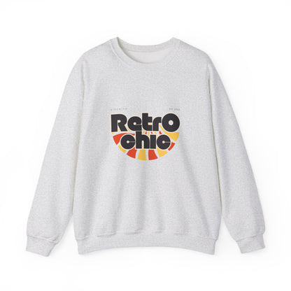 Retro Chic Unisex Crewneck Sweatshirt, Vintage Fashion Sweater, Cozy Casual Wear, Gift for Her, Perfect for Fall