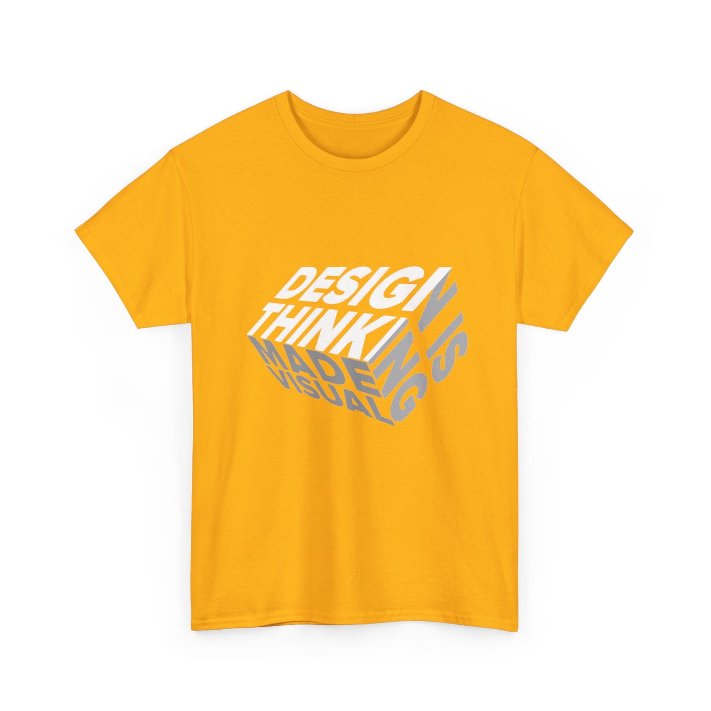 Design Thinking  Heavy Cotton Tee, Casual Graphic Tees, Gift for Designers, Cool Everyday Wear, Unique Art Shirt, Trendy Fashion Top