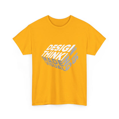 Design Thinking  Heavy Cotton Tee, Casual Graphic Tees, Gift for Designers, Cool Everyday Wear, Unique Art Shirt, Trendy Fashion Top