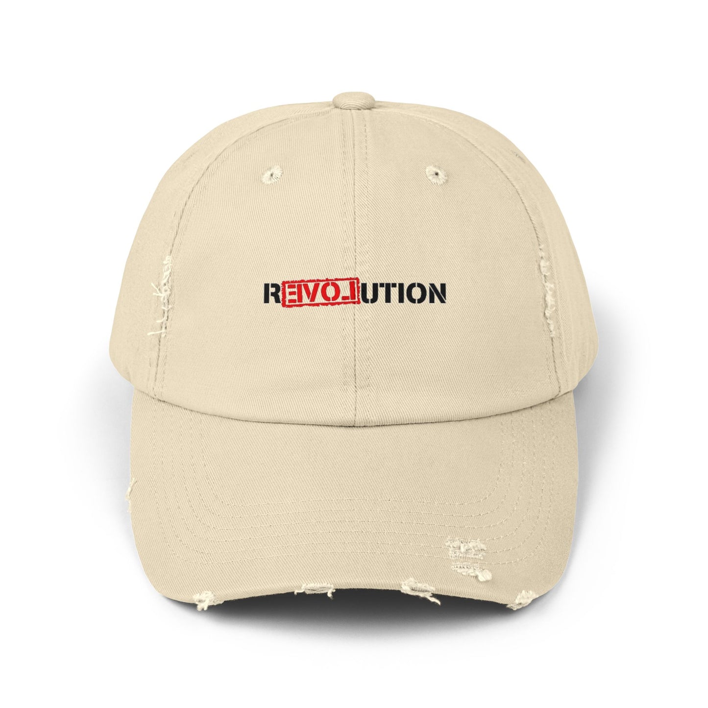 Unisex Distressed Cap - Revolution Hat, Casual Summer Cap, Trendy Adjustable Hat, Gift for Social Change Advocates, Streetwear Accessory