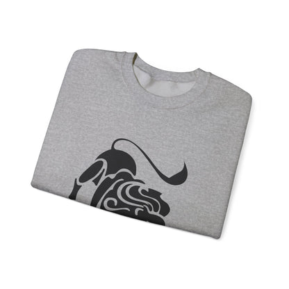 Fierce Lion Crewneck Sweatshirt | Unisex Heavy Blend for Everyday Comfort, Casual Fashion, Gift for Animal Lovers, Cool Sweatshirt