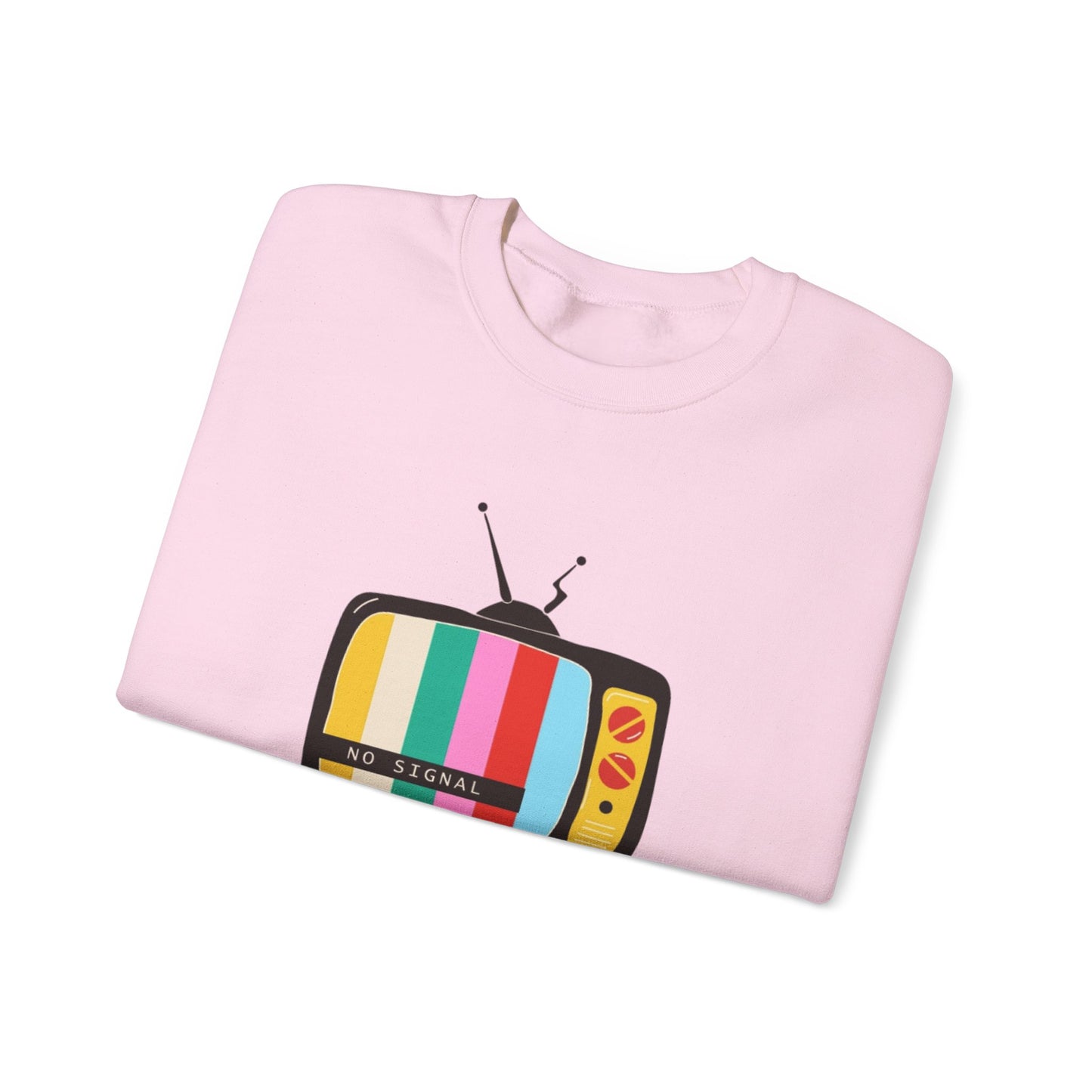 Retro TV Crewneck Sweatshirt, Cozy Casualwear, Perfect for Movie Nights, Gift for Media Lovers, Vintage Aesthetic, Unisex Apparel