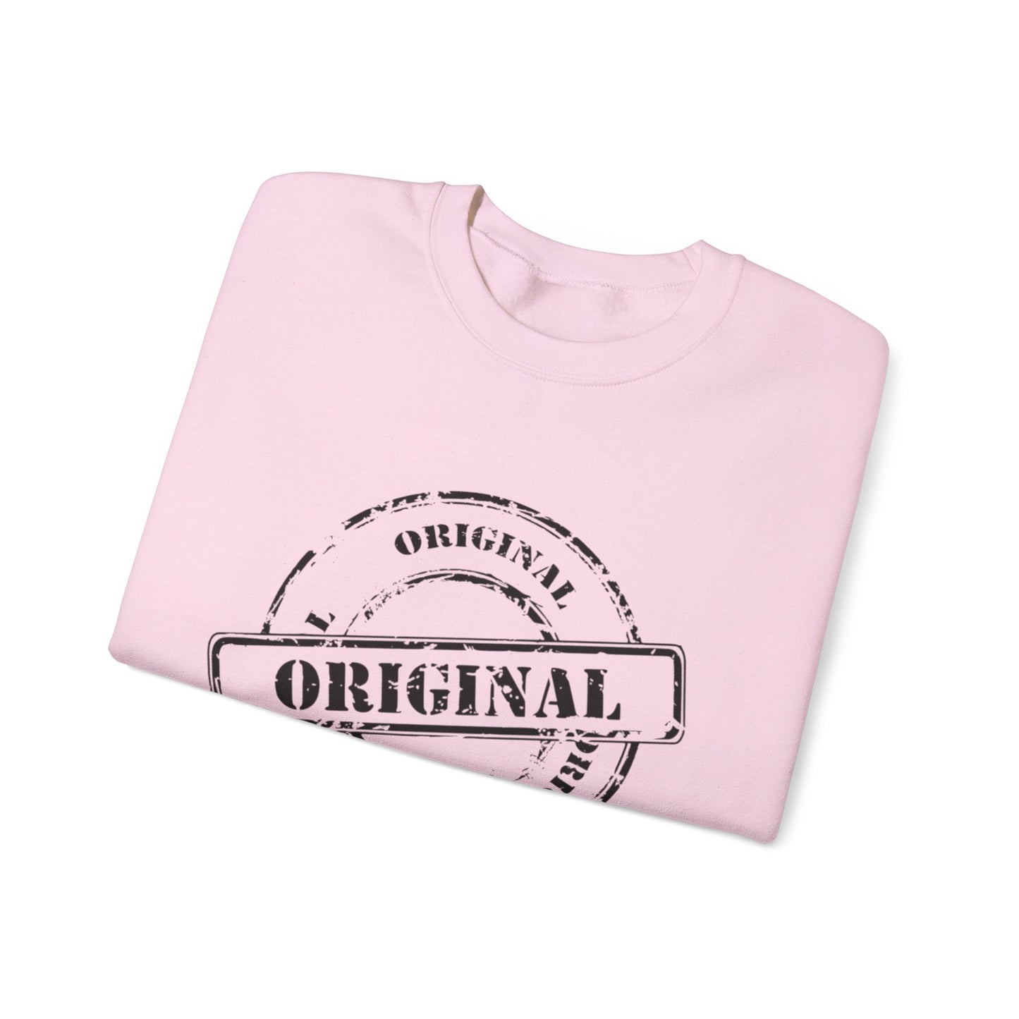 Original Stamp Crewneck Sweatshirt | Cozy Gift for Friends, Unisex Sweater, Fall Layering, Casual Fashion, Original Design