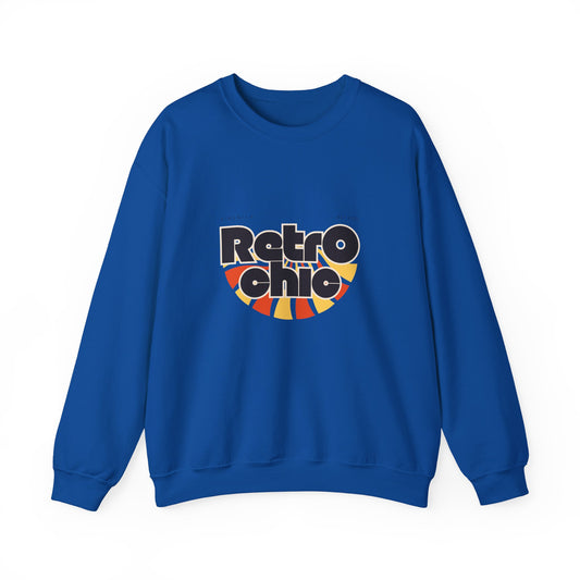 Retro Chic Unisex Crewneck Sweatshirt, Vintage Fashion Sweater, Cozy Casual Wear, Gift for Her, Perfect for Fall