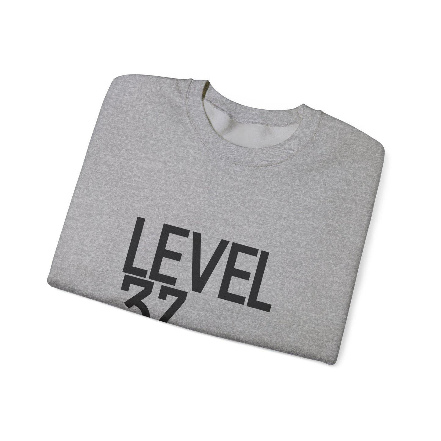 Level 37 Unisex Heavy Blend™ Crewneck Sweatshirt - Gaming Gift, Casual Wear, Birthday Present, Trendy Sweater, Unique Design