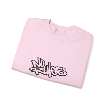 No Rules Crewneck Sweatshirt, Urban Streetwear, Casual Outfit, Gift for Friends, Cozy Lounge Wear
