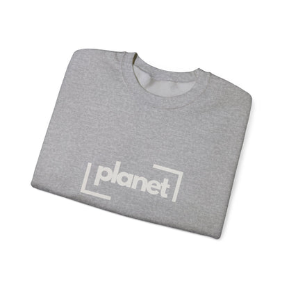 Stylish Planet Crewneck Sweatshirt | Cozy Unisex Gift, Casual Wear, Earth Lover Apparel, Trendy Fashion, Eco-Conscious Style