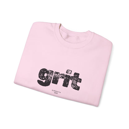 Grit Inspirational Crewneck Sweatshirt | Cozy Unisex Pullover, Motivational Gift, Perfect for Fall, Self-Care Apparel, Casual Everyday Wear