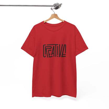 Creative Vibes Heavy Cotton Tee, Artistic T-Shirt for Creatives, Gift for Artists, Daily Wear, Inspiration Tee