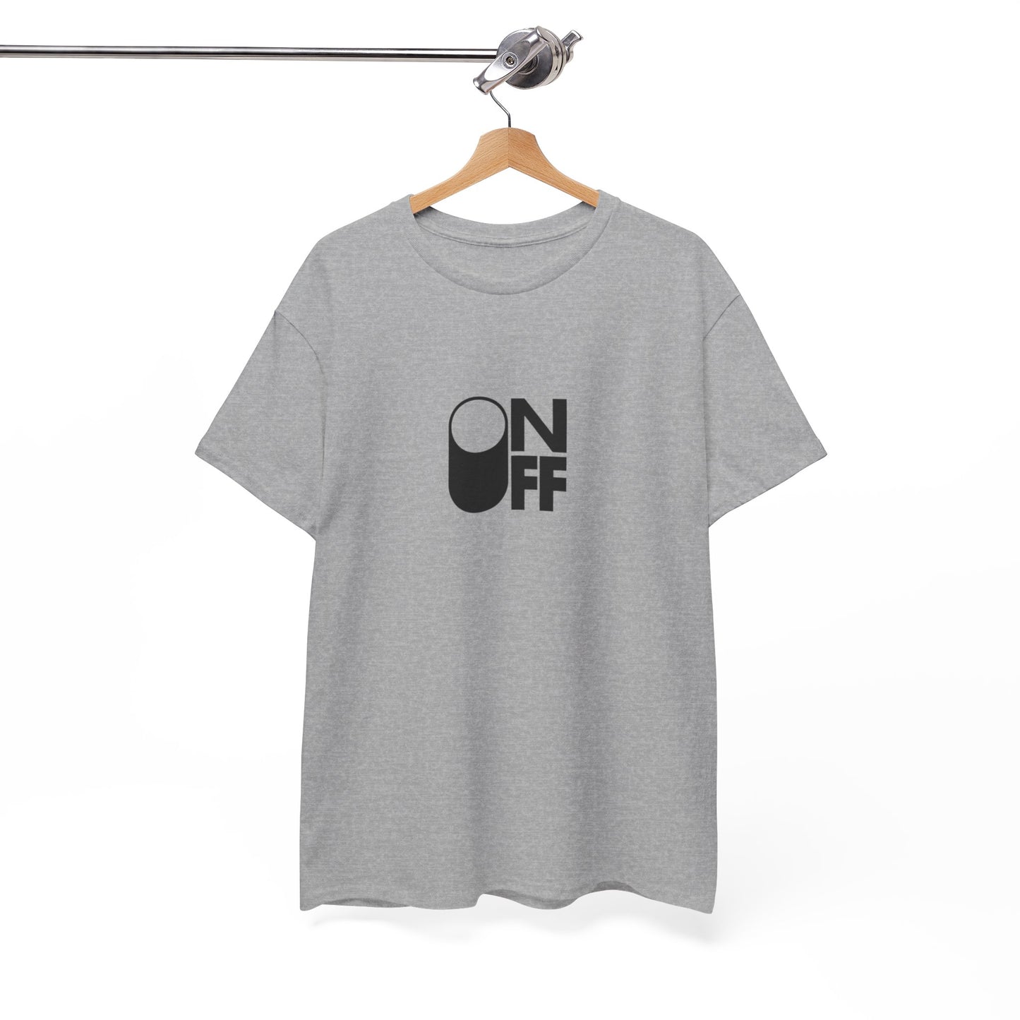 ON/OFF Heavy Cotton Tee - Perfect Gift for Tech Lovers, Casual Wear, Gamer Shirt, Everyday Comfort