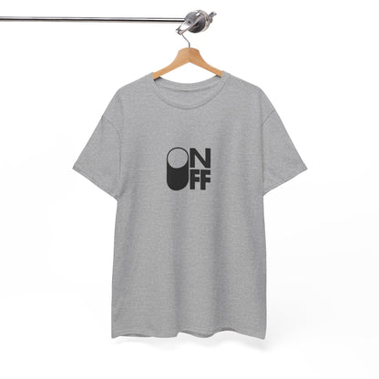 ON/OFF Heavy Cotton Tee - Perfect Gift for Tech Lovers, Casual Wear, Gamer Shirt, Everyday Comfort