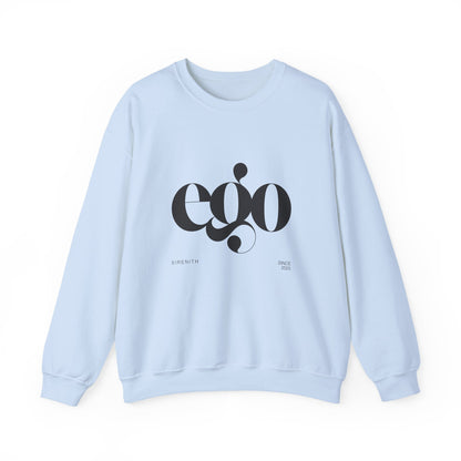 Ego Crewneck Sweatshirt, Cozy unisex apparel, Gift for fashion lovers, Casual wear, Perfect for winter, Graphic sweatshirt for