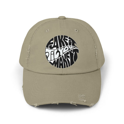 Retro Distressed Cap: Casual Fashion Statement, Gift for Him/Her, Everyday Wear, Trendy Headwear, Perfect for Outdoor Activities