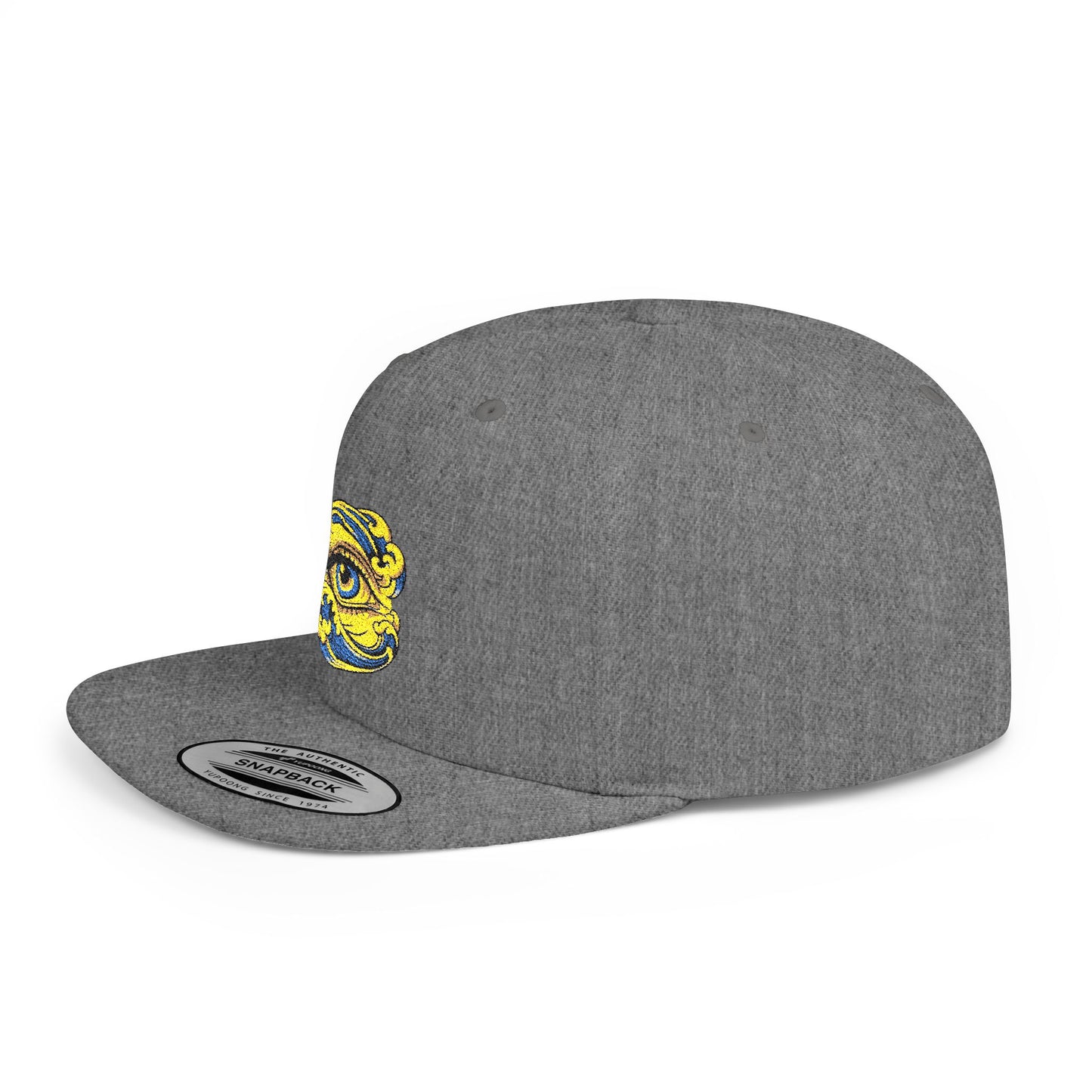 Eye-Catching Embroidered Snapback Hat | Trendy Cap, Casual Accessories, Outdoor Style, Unique Gift, Streetwear Fashion