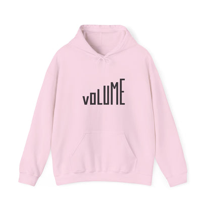 Volume Graphic Unisex Hoodie, Cozy Sweatshirt, Casual Wear, Music Lover Gift, Trendy Streetwear, Lounge Hoodie