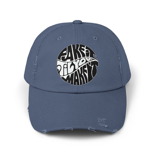 Retro Distressed Cap: Casual Fashion Statement, Gift for Him/Her, Everyday Wear, Trendy Headwear, Perfect for Outdoor Activities